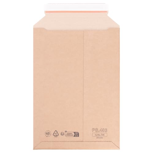 verpacking Wellpappversandtaschen Braun 250 x 353 mm ? A4 [Gr??? e und St??ckzahl w??hlbar] Kartonversandtasche Versandtasche Pappe selbstklebend Versandumschl??ge aus Wellpappe 1000 St??ck von verpacking