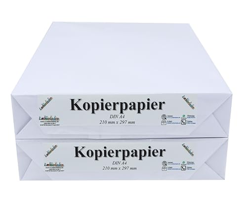 versando 1.000 Blatt Druck- und Kopierpapier DIN A4 75g/m² Kopierpapier, Druckerpapier, Universalpapier, Papier von versando