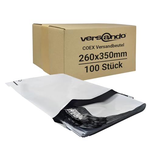 versando Folien Versandbeutel Versandtaschen blickdicht Folie Plastik selbstklebend 26 x35 cm - 100 Stück versando Folien Versandbeutel Versandtaschen blickdicht Folie Plastik selbstklebend 26 x35 cm - 100 Stück von versando