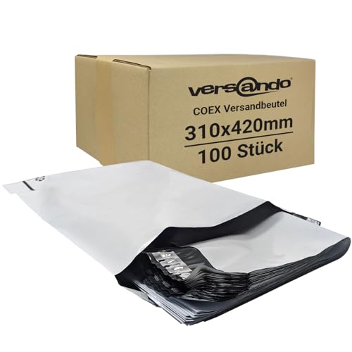 versando Folien Versandbeutel Versandtaschen blickdicht Folie Plastik selbstklebend 31 x42 cm - 100 Stück versando Folien Versandbeutel Versandtaschen blickdicht Folie Plastik selbstklebend 31 x42 cm - 100 Stück von versando