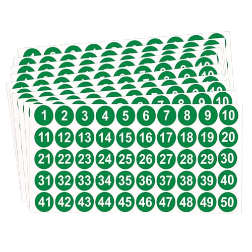 Nummer Zahlen Aufkleber Sticker Klebezahlen,500PCS 1 Bis 50 Grün Zahlen Runder Aufkleber Fortlaufende Nummer Aufkleber Für Klassifizierung Schließfach Heim Ordnen Adventskalender Organisation Ordnen Nummer Zahlen Aufkleber Sticker Klebezahlen,500PCS 1 Bis 50 Grün Zahlen Runder Aufkleber Fortlaufende Nummer Aufkleber Für Klassifizierung Schließfach Heim Ordnen Adventskalender Organisation Ordnen von veyaltedl