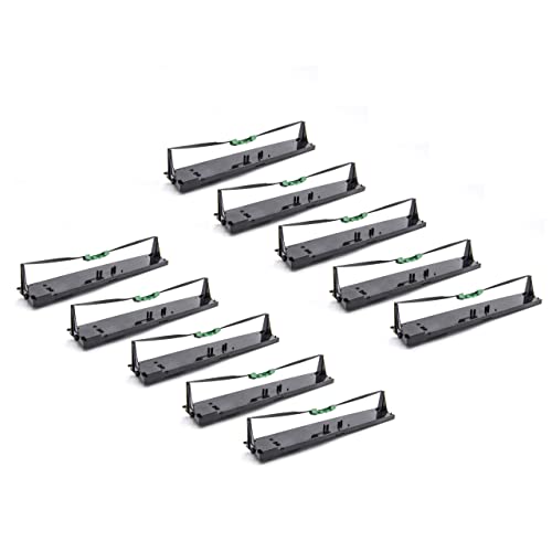 vhbw 10x Farbband Nylonband Tintenband kompatibel mit Nadeldrucker Tally Genicom 5040, T 5040, T 5040 MSH-H von vhbw