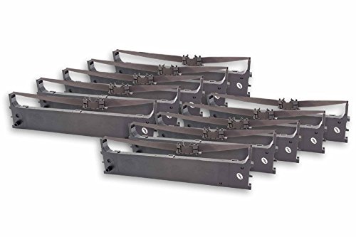 vhbw 10x Farbband Schriftband Ersatz für OKI 5150 für Nadeldrucker, Bondrucker - Schwarz von vhbw