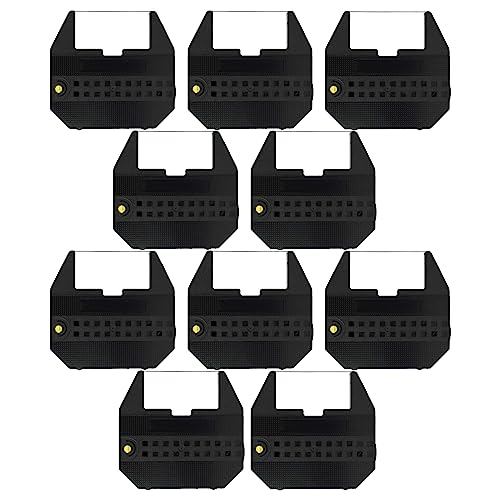 vhbw 10x Farbband Schriftband kompatibel mit Olivetti Linea 101, 102, 103, 104 Schreibmaschine - Schwarz von vhbw