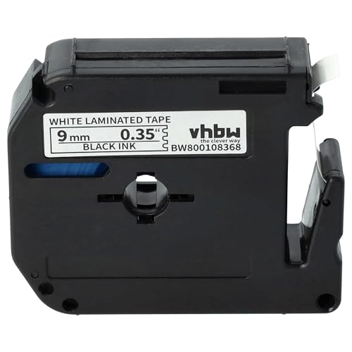 vhbw 1x Schriftband-Kassette Ersatz für Brother M-K221 für Etiketten-Drucker 9mm Schwarz auf Weiß von vhbw