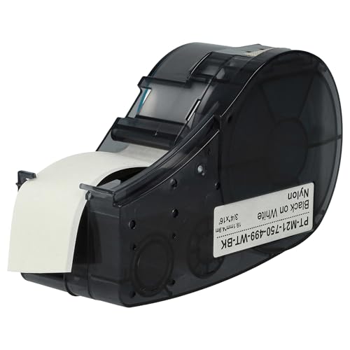 vhbw 1x Schriftband-Kassette kompatibel mit Brady M210-LAB, M211 Etiketten-Drucker 19,05mm Schwarz auf Weiß, Nylon vhbw 1x Schriftband-Kassette kompatibel mit Brady M210-LAB, M211 Etiketten-Drucker 19,05mm Schwarz auf Weiß, Nylon von vhbw