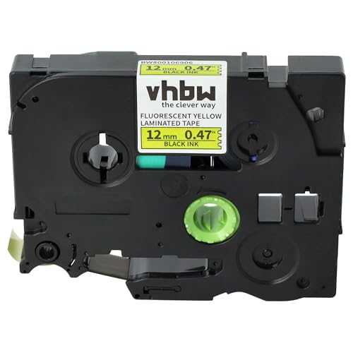 vhbw 1x Schriftband-Kassette kompatibel mit Brother PT P700, R RL-700S, ST-5 Etiketten-Drucker 12mm Schwarz auf Neon-Gelb vhbw 1x Schriftband-Kassette kompatibel mit Brother PT P700, R RL-700S, ST-5 Etiketten-Drucker 12mm Schwarz auf Neon-Gelb von vhbw