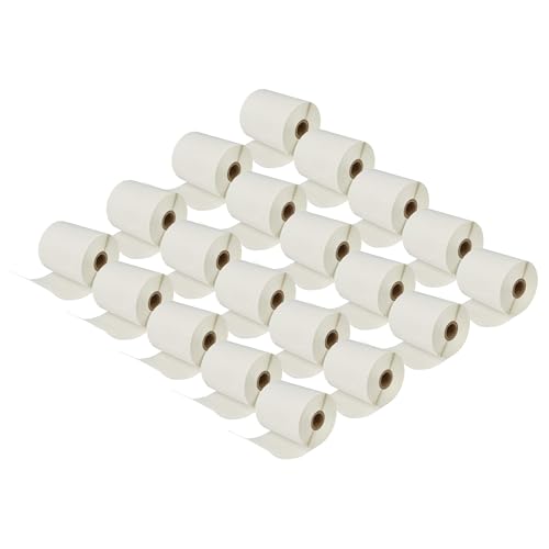 vhbw 20x Etiketten-Rolle 102mm x 50mm (836 Etiketten) kompatibel mit Brother TD-4420DN, TD-4520DN, TD-4550DNWB Etiketten-Drucker, Wiederablösbar von vhbw