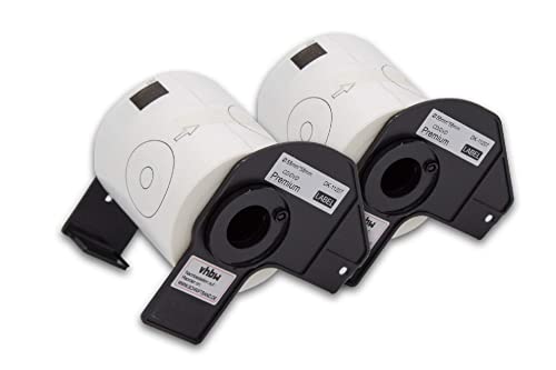 vhbw 2x CD/DVD-Etiketten Aufkleber Rolle Set kompatibel mit Brother P-Touch QL-650TD, QL-700, QL-710, QL-710W, QL-720, QL-720NW Ersatz für DK-11207. vhbw 2x CD/DVD-Etiketten Aufkleber Rolle Set kompatibel mit Brother P-Touch QL-650TD, QL-700, QL-710, QL-710W, QL-720, QL-720NW Ersatz für DK-11207. von vhbw