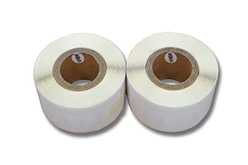 vhbw 2x Etiketten-Rolle 28mm x 89mm (130 Etiketten) für Etikettendrucker, Dymo 99010 Ersatz, Ordner, Regal, Schilder von vhbw