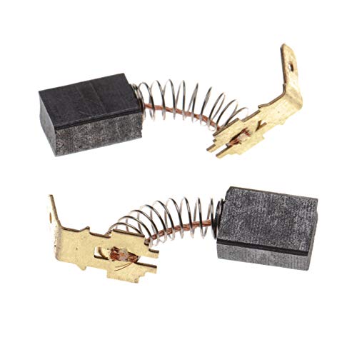 vhbw 2x Kohlebürste 6 x 9 x 12,3 mm kompatibel mit Makita HR2400, N9504B, NHP1010, NHP1030, NHP1300S, NHP1310 Elektrowerkzeug + Feder von vhbw