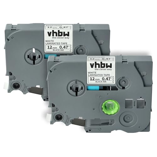 vhbw 2x Schriftband-Kassette Ersatz für Brother TZE-231, TZ-231 für Etiketten-Drucker 12mm Schwarz auf Weiß vhbw 2x Schriftband-Kassette Ersatz für Brother TZE-231, TZ-231 für Etiketten-Drucker 12mm Schwarz auf Weiß von vhbw