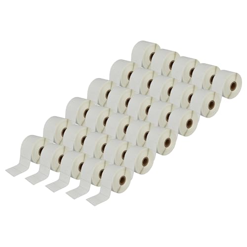 vhbw 30x Etiketten-Rolle 51mm x 26mm (1552 Etiketten) Ersatz für Brother RD-S05E1 für Etiketten-Drucker von vhbw