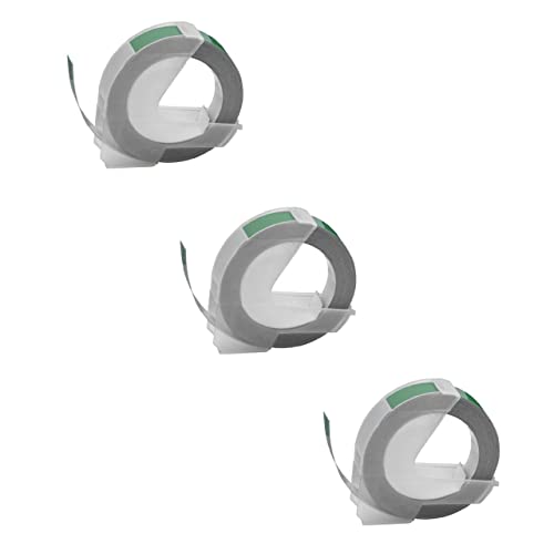 vhbw 3x 3D Prägeband-Schriftband-Kassette Ersatz für Dymo S0898160, 520105, 0898160 für Etiketten-Drucker 9mm Weiß auf Grün vhbw 3x 3D Prägeband-Schriftband-Kassette Ersatz für Dymo S0898160, 520105, 0898160 für Etiketten-Drucker 9mm Weiß auf Grün von vhbw