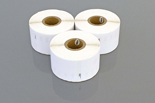 vhbw 3x Etiketten-Rolle 41mm x 89mm (300 Etiketten) kompatibel mit Dymo LabelWriter LW400 Turbo, LW400 Duo, LW450 Etiketten-Drucker von vhbw