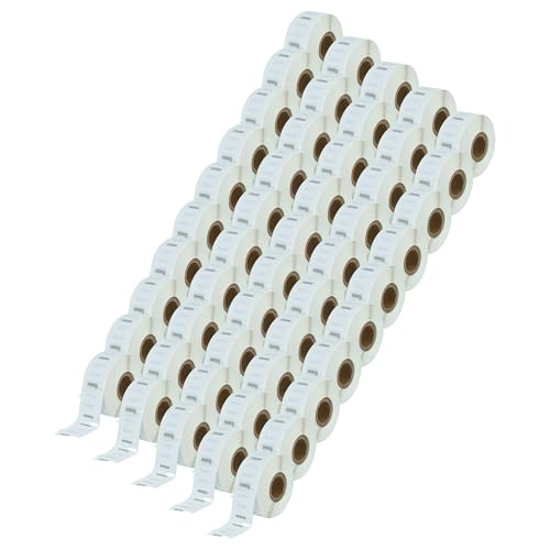 vhbw 50x Etiketten-Rolle 25mm x 25mm (750 Etiketten) kompatibel mit Dymo LabelWriter 310, 320, 330 Series, 330 Etiketten-Drucker Weiß von vhbw
