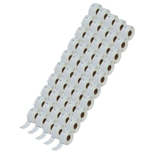 vhbw 50x Etiketten-Rolle 25mm x 54mm (500 Etiketten) kompatibel mit Dymo LabelWriter 330 Turbo, 310, 320, 330 Etiketten-Drucker Weiß von vhbw