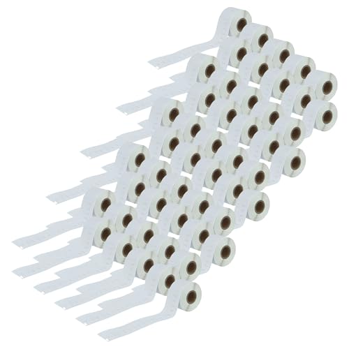 vhbw 50x Etiketten-Rolle 38mm x 190mm (110 Etiketten) kompatibel mit Dymo LabelWriter 310, 310 Turbo II, 310 II Etiketten-Drucker Weiß von vhbw