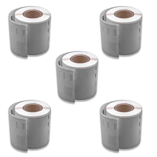 vhbw 5x Etiketten-Rolle 46mm x 78mm (150 Etiketten) Ersatz für Dymo 99016-2 für Etiketten-Drucker von vhbw