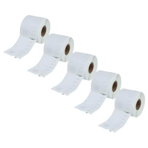 vhbw 5x Etiketten-Rolle 54mm x 70mm (320 Etiketten) kompatibel mit Dymo LabelWriter 310, 310 II, 320, 310 Turbo II, 320 II Etiketten-Drucker von vhbw