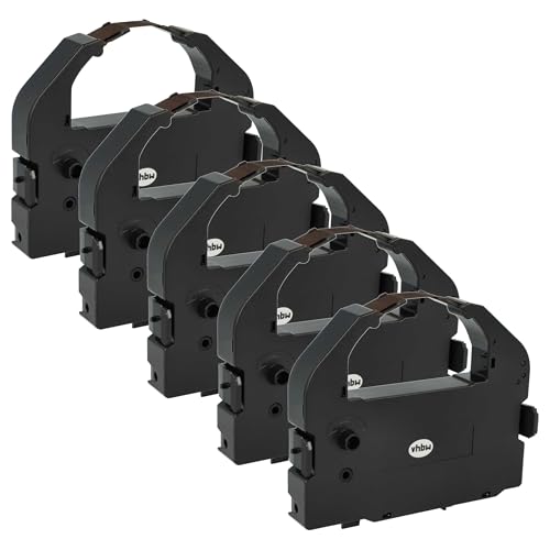 vhbw 5x Farbband Schriftband kompatibel mit Epson LQ 680 Series, LQ 860 Series, LQ 860, LQ 860 Plus Nadeldrucker, Bondrucker - Lila von vhbw
