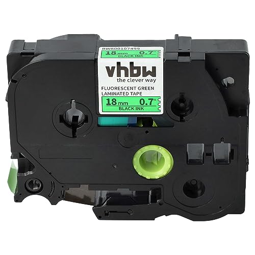 vhbw Kassette Patronen Schriftband 18mm leuchtgrün kompatibel mit Brother P-Touch 1750, 1800, 1850, 220, 2400, 2450, 2460, 2470 Ersatz für TZ-D41, TZE-D41. vhbw Kassette Patronen Schriftband 18mm leuchtgrün kompatibel mit Brother P-Touch 1750, 1800, 1850, 220, 2400, 2450, 2460, 2470 Ersatz für TZ-D41, TZE-D41. von vhbw