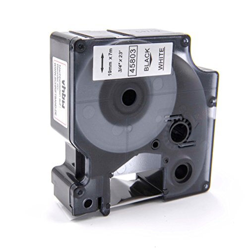 vhbw Schriftband-Kassette kompatibel mit Dymo LabelWriter Duo, Duo 400, Duo 450 Etiketten-Drucker 19mm Schwarz auf Weiß vhbw Schriftband-Kassette kompatibel mit Dymo LabelWriter Duo, Duo 400, Duo 450 Etiketten-Drucker 19mm Schwarz auf Weiß von vhbw