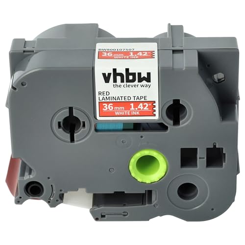 vhbw Schriftband-Kassette Ersatz für Brother TZE-465, TZ-465 für Etiketten-Drucker 36mm Weiß auf Rot vhbw Schriftband-Kassette Ersatz für Brother TZE-465, TZ-465 für Etiketten-Drucker 36mm Weiß auf Rot von vhbw