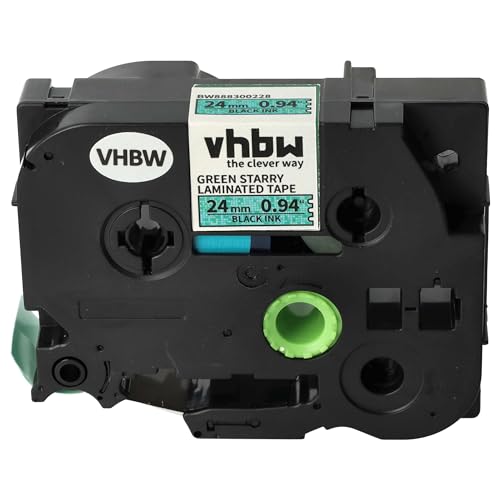 vhbw Schriftband-Kassette Ersatz für Brother TZE-751L1 für Etiketten-Drucker 8m x 24mm Schwarz auf Grün, Laminiert vhbw Schriftband-Kassette Ersatz für Brother TZE-751L1 für Etiketten-Drucker 8m x 24mm Schwarz auf Grün, Laminiert von vhbw