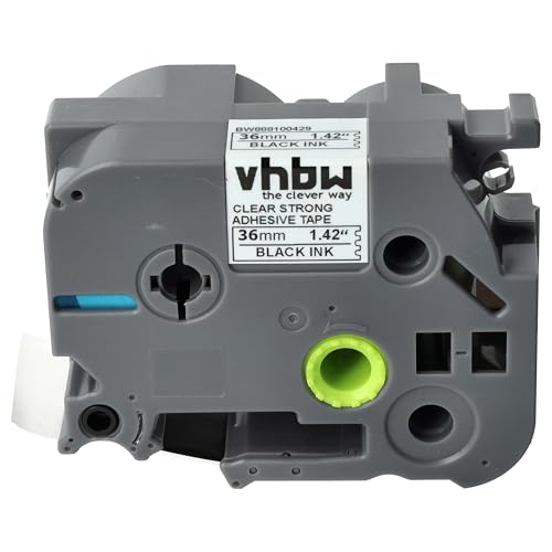 vhbw Schriftband-Kassette Ersatz für Brother TZE-S161 für Etiketten-Drucker 36mm Schwarz auf Transparent, Extra Stark vhbw Schriftband-Kassette Ersatz für Brother TZE-S161 für Etiketten-Drucker 36mm Schwarz auf Transparent, Extra Stark von vhbw
