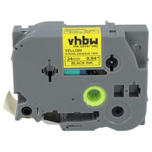 vhbw Schriftband-Kassette kompatibel mit Brother PT P750TDI, P750, P750W, P900 Etiketten-Drucker 8m x 24mm Schwarz auf Gelb, Extra Stark, Laminiert vhbw Schriftband-Kassette kompatibel mit Brother PT P750TDI, P750, P750W, P900 Etiketten-Drucker 8m x 24mm Schwarz auf Gelb, Extra Stark, Laminiert von vhbw