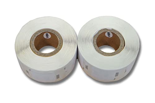 vhbw Set 2x Etiketten-Rolle 12mm x 24mm (1000 Etiketten) kompatibel mit Seiko Smart Label Printer SLP 450, SLP 440 Etiketten-Drucker von vhbw
