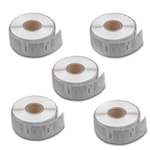vhbw Set 5x Etiketten-Rolle 25mm x 25mm kompatibel mit Dymo LabelWriter 400 Twin Turbo, 450, 450 Duo Etiketten-Drucker von vhbw