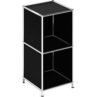 viasit Aktenregal System4 schwarz 40,4 x 40,4 x 80,7 cm von viasit