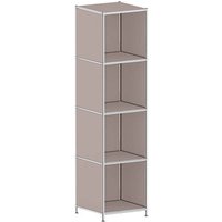 viasit Aktenregal System4 taupe 40,4 x 40,4 x 155,7 cm, 1 St. von viasit