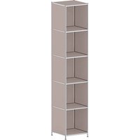viasit Aktenregal System4 taupe 40,4 x 40,4 x 193,2 cm, 1 St. von viasit