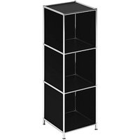 viasit Aktenregal System4 schwarz 40,4 x 40,4 x 118,2 cm von viasit