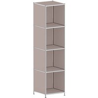 viasit Aktenregal System4 taupe 40,4 x 40,4 x 155,7 cm von viasit