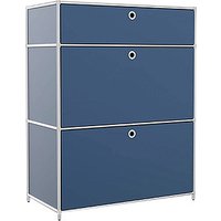 viasit System4 Schubladenschrank violettblau 3 Schubladen 77,9 x 40,4 x 99,35 cm von viasit