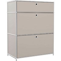 viasit System4 Schubladenschrank taupe 3 Schubladen 77,9 x 40,4 x 99,35 cm von viasit