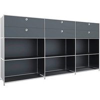 viasit Sideboard System4, 83914 anthrazit 227,9 x 40,4 x 118,2 cm von viasit