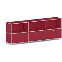 viasit Sideboard System4, 214893 rubinrot 227,9 x 40,4 x 80,7 cm von viasit