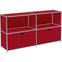 viasit Sideboard System4, 86283 rubinrot 152,9 x 40,4 x 80,7 cm von viasit