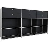 viasit Sideboard System4, 82857 schwarz 227,9 x 40,4 x 118,2 cm von viasit