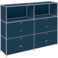 viasit Sideboard System4, 86327 violettblau 152,9 x 40,4 x 118,2 cm von viasit