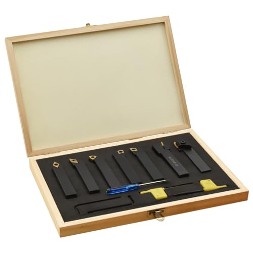 12-tlg. Drehmeißel-Set mit Wendeplatten 16x16 mm 115 mm von vidaXL