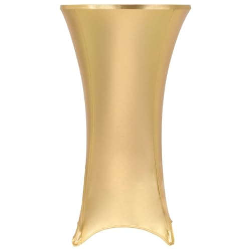 vidaXL 2X Stretch Tischhusse Golden 60cm Stretchhusse Tischdecke Überzug Husse von vidaXL