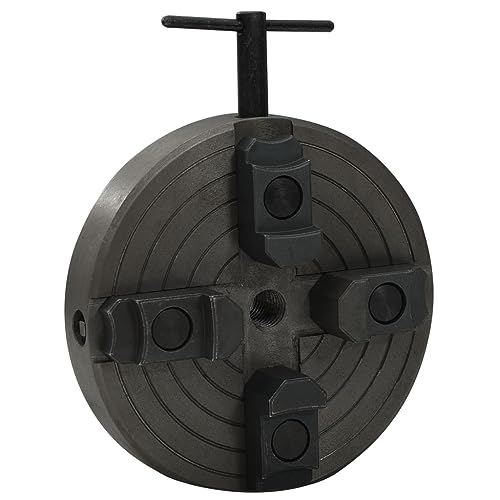 vidaXL 4 Backenfutter mit M33 Aufnahme, Spannfutter mit 1 Schlüssel, Drechselfutter für eine Vielzahl von Arbeiten, Drechselzubehör Vierbackenfutter, Schwarz Stahl vidaXL 4 Backenfutter mit M33 Aufnahme, Spannfutter mit 1 Schlüssel, Drechselfutter für eine Vielzahl von Arbeiten, Drechselzubehör Vierbackenfutter, Schwarz Stahl von vidaXL