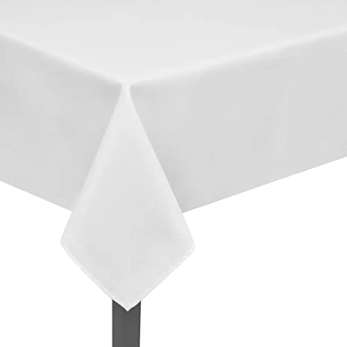 vidaXL 5X Tischdecke Damast Tischwäsche Atlaskante Wasserabweisend 100 x 100 cm von vidaXL