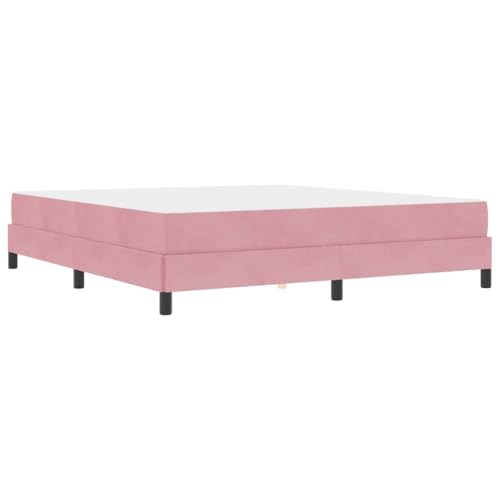 vidaXL Bett mit Matratze aus Pannesamt, eine bequeme und moderne Lösung für Ihr Schlafzimmer. Luxuriöses rechteckiges Design. von vidaXL